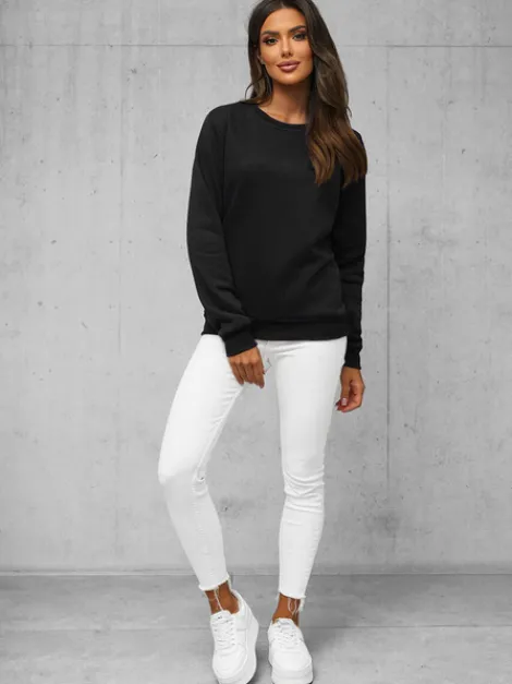 Fashion Damen Sweatshirt JS/W01Z Damen Sweatshirts Ohne Print | Sweatshirts Ohne Kapuze