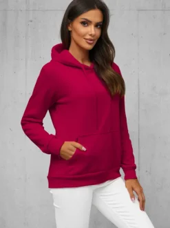 Outlet Damen Sweatshirt JS/W02Z Damen Sweatshirts Ohne Print | Sweatshirts Ohne Kapuze