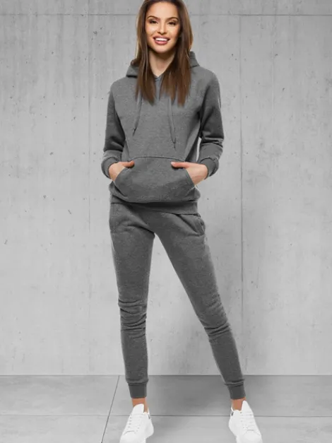 Clearance Damen Trainingsanzug Anthrazit 18 Damen Trainingsanzüge Mit Kapuze