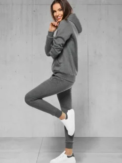 Clearance Damen Trainingsanzug Anthrazit 18 Damen Trainingsanzüge Mit Kapuze