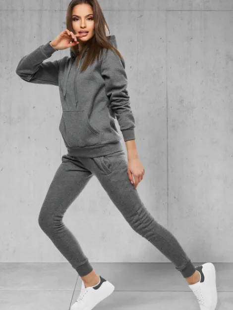 Clearance Damen Trainingsanzug Anthrazit 18 Damen Trainingsanzüge Mit Kapuze