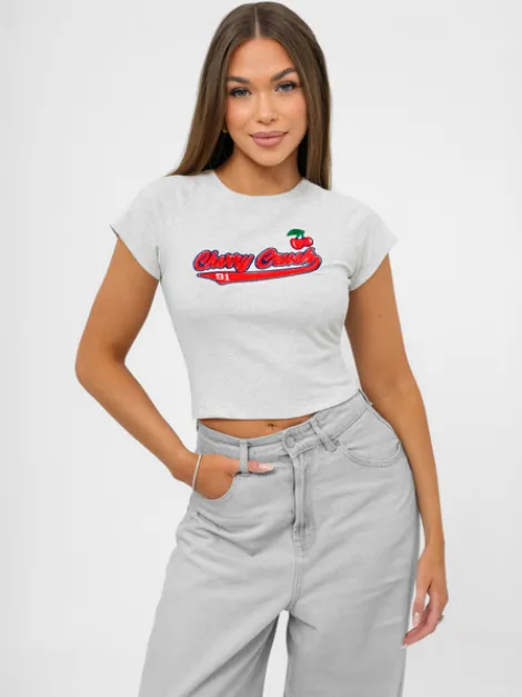 Clearance Damen T-shirt JS/R62744 Damen T-shirts Mit Motiv
