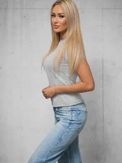 Hot Damen T-shirt JS/8T1257/2 Damen T-shirts Ohne Motiv