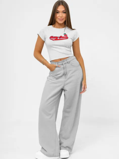Clearance Damen T-shirt JS/R62744 Damen T-shirts Mit Motiv