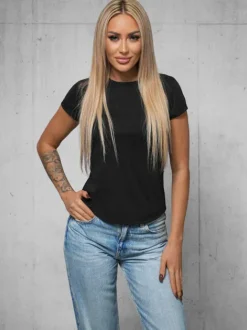 Hot Damen T-shirt JS/8T1257/3 Damen T-shirts Ohne Motiv