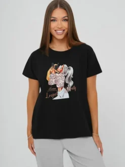 Discount Damen T-shirt JS/95T2575/3 Damen T-shirts Mit Motiv
