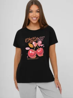 Clearance Damen T-shirt JS/95T2568/3 Damen T-shirts Mit Motiv