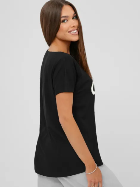 Clearance Damen T-shirt JS/95T2566/3 Damen T-shirts Mit Motiv