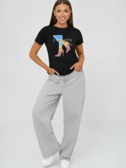 Discount Damen T-shirt JS/96T690/3 Damen T-shirts Mit Motiv