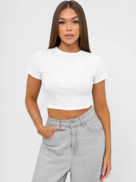 Clearance Damen T-Shirt JS/96T666/1 Damen T-shirts Ohne Motiv