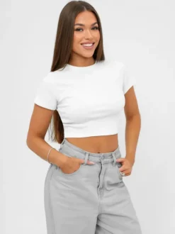 Clearance Damen T-Shirt JS/96T666/1 Damen T-shirts Ohne Motiv