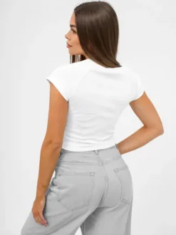 Outlet Damen T-Shirt JS/R62744 Damen T-shirts Mit Motiv