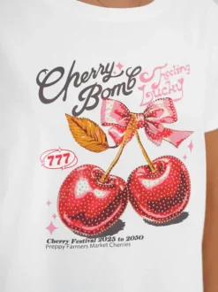 Clearance Damen T-Shirt JS/95T2568/1 Damen T-shirts Mit Motiv