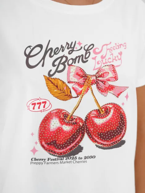 Clearance Damen T-Shirt JS/95T2568/1 Damen T-shirts Mit Motiv