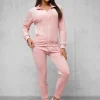 Sale Damen Velours Sportanzug JS/35C1610/20 Damen Velours Trainingsanzüge | Trainingsanzüge Ohne Kapuze