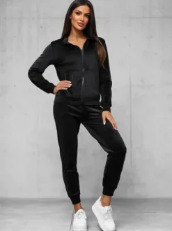 Online Damen Velours Sportanzug JS/35C1610/3 Damen Velours Trainingsanzüge | Trainingsanzüge Ohne Kapuze