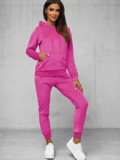 Clearance Damen Velours Sportanzug O/8C1175/19Z Damen Velours Trainingsanzüge