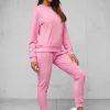 Outlet Damen Velours Sportanzug O/8C1173/38Z Damen Velours Trainingsanzüge | Trainingsanzüge Ohne Kapuze