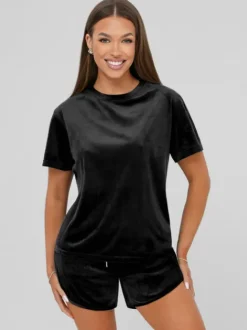 Outlet Damen Velours Sportanzug JS/35C1717/3 Damen Velours Trainingsanzüge | Trainingsanzüge Ohne Kapuze