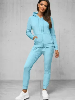 New Damen Velours Sportanzug JS/8C1176/50Z Damen Velours Trainingsanzüge | Trainingsanzüge Mit Reißverschluss