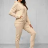 Online Damen Velours Sportanzug JS/8C1176/159Z Damen Velours Trainingsanzüge | Trainingsanzüge Mit Reißverschluss