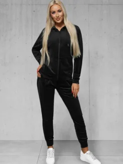 Discount Damen Velours Sportanzug JS/8C1176/3 Damen Velours Trainingsanzüge | Trainingsanzüge Mit Reißverschluss