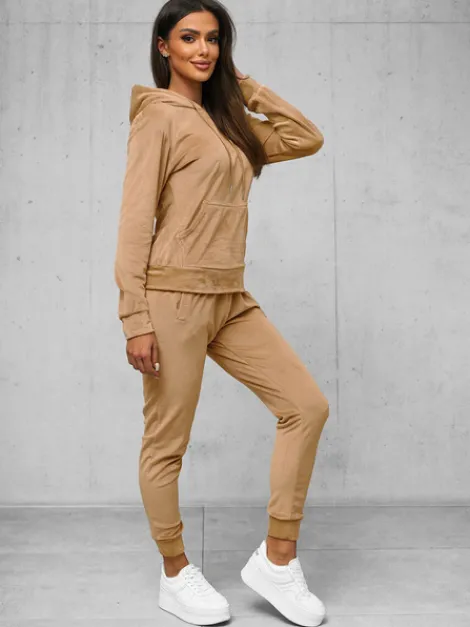 Best Damen Velours Sportanzug O/8C1175/91Z Damen Velours Trainingsanzüge | Trainingsanzüge Mit Kapuze