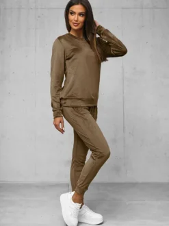 Outlet Damen Velours Sportanzug O/8C1173/162Z Damen Velours Trainingsanzüge | Trainingsanzüge Ohne Kapuze