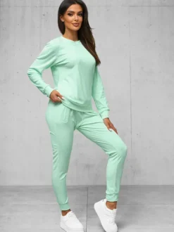 Clearance Damen Velours Sportanzug O/8C1173/39Z Damen Velours Trainingsanzüge | Trainingsanzüge Ohne Kapuze