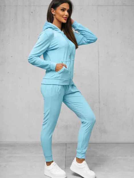 New Damen Velours Sportanzug JS/8C1176/50Z Damen Velours Trainingsanzüge | Trainingsanzüge Mit Reißverschluss