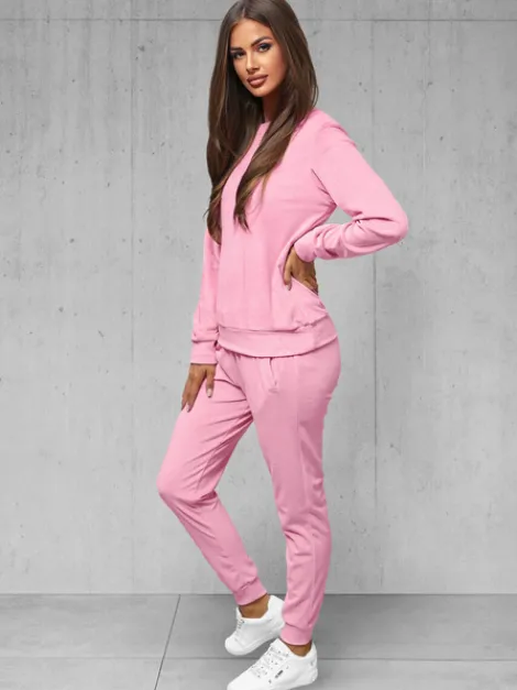 Fashion Damen Velours Sportanzug O/8C1173/38Z Damen Velours Trainingsanzüge | Trainingsanzüge Ohne Kapuze