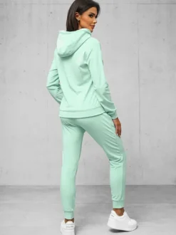 Best Damen Velours Sportanzug JS/8C1176/39Z Damen Velours Trainingsanzüge | Trainingsanzüge Mit Reißverschluss