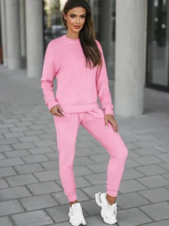 Online Damen Velours Sportanzug O/8C1173/38 Damen Velours Trainingsanzüge | Trainingsanzüge Ohne Kapuze