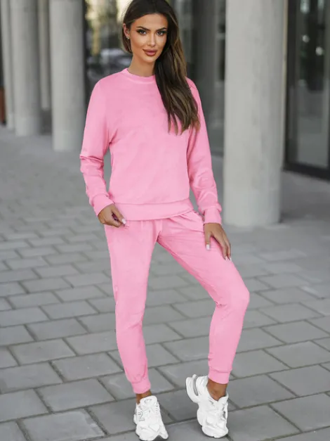 Online Damen Velours Sportanzug O/8C1173/38 Damen Velours Trainingsanzüge | Trainingsanzüge Ohne Kapuze