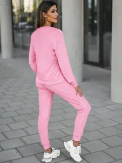 Online Damen Velours Sportanzug O/8C1173/38 Damen Velours Trainingsanzüge | Trainingsanzüge Ohne Kapuze