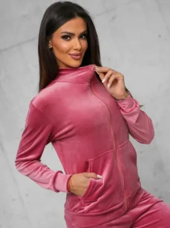 Hot Damen Velours Sportanzug JS/35C1610/19 Damen Velours Trainingsanzüge | Trainingsanzüge Ohne Kapuze