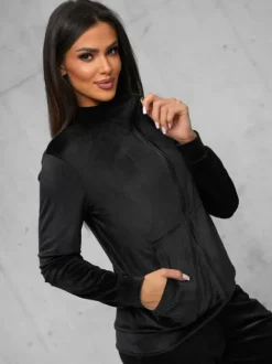 Online Damen Velours Sportanzug JS/35C1610/3 Damen Velours Trainingsanzüge | Trainingsanzüge Ohne Kapuze