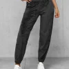 Fashion Damen Velours Sporthose Anthrazit JS/92K528/5 Damen Velour Hosen | Sporthosen