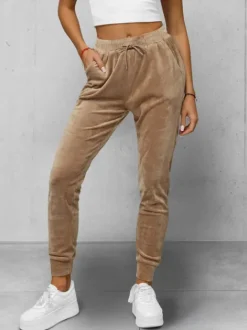 Fashion Damen Velours Sporthose JS/8K1532/91 Damen Velour Hosen | Sporthosen