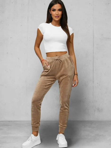 Fashion Damen Velours Sporthose JS/8K1532/91 Damen Velour Hosen | Sporthosen