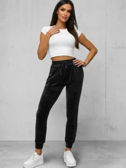 Clearance Damen Velours Sporthose JS/8K1532/3 Damen Velour Hosen | Sporthosen