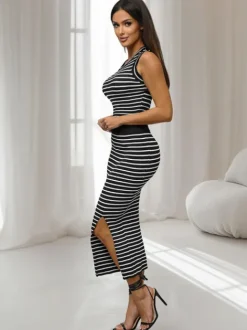 Online Damen-Set Schwarz/Weiß - Oberteil und Rock O/CH5801 Damen Rock Zweiteiler