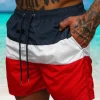 Hot Herren Badeshorts Dunkelblau/Rot JS/17K567/5 Herren Badeshorts