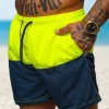 Fashion Herren Badeshorts Gelb/Dunkelblau JS/HM066 Herren Badeshorts