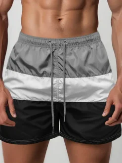 New Herren badeshorts grau/schwarz JS/17K567/8Z Herren Badeshorts