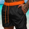 Discount Herren Badeshorts Schwarz/Orange JS/17K561/6 Herren Badeshorts