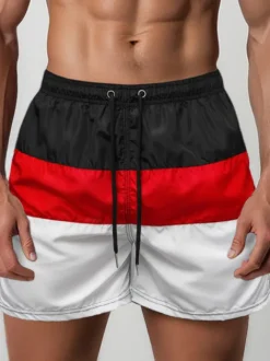 Fashion Herren Badeshorts Schwarz/Weiß JS/17K567/3Z Herren Badeshorts