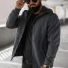 Sale Herren Übergangsjacke Dunkelgrau JS/27B6529/5Z Herren Softshelljacken | Übergangsjacken
