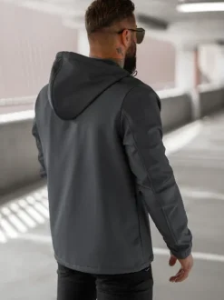 Outlet Herren Übergangsjacke Dunkelgrau JS/27B6523/5Z Herren Softshelljacken | Übergangsjacken