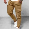 Sale Herren Chino Hose Camel O/1404SP Herren Cargohosen | Jogger Hosen